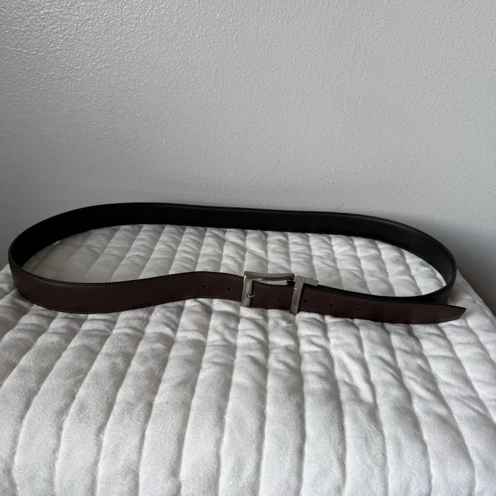 Nike Reversible Genuine Bonded Leather‎ Belt Sz 40 Black/brown Casual Business
